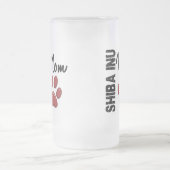 Shiba Inu Mama 2 Mattglas Bierglas (Mittel)