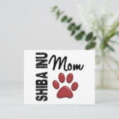 Shiba Inu Mama 2 Postkarte (Stehend Vorderseite)