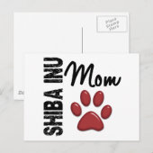 Shiba Inu Mama 2 Postkarte (Vorne/Hinten)