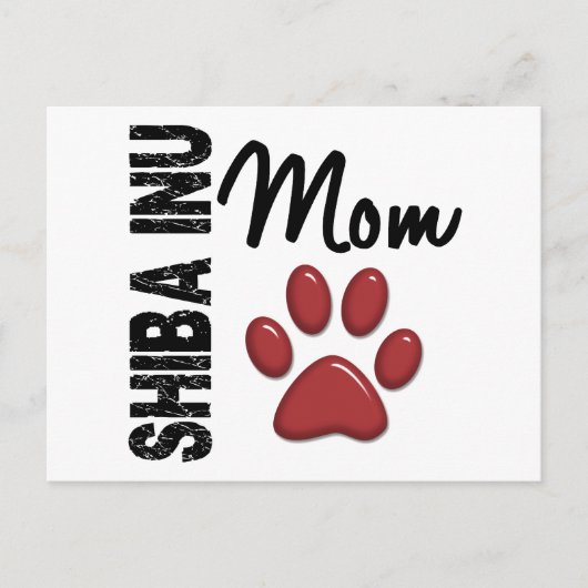 Shiba Inu Mama 2 Postkarte (Vorderseite)