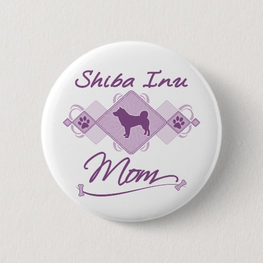 Shiba Inu Mama Button (Vorderseite)