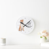 Shiba Inu Mama Clock Runde Wanduhr (Zuhause)