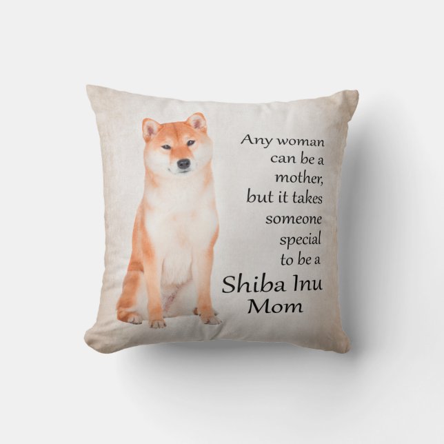 Shiba Inu Mama-Kissen Kissen (Vorderseite)