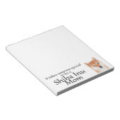 Shiba Inu Mama Notepad Notizblock (angewinkelt)