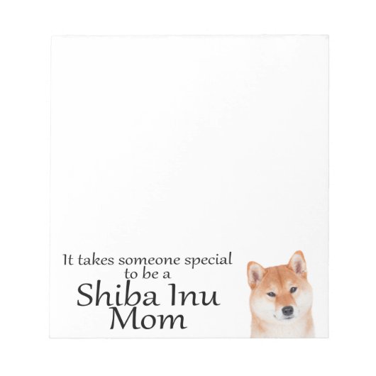 Shiba Inu Mama Notepad Notizblock (Vorderseite)