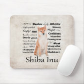 Shiba Inu Merkmale Mousepad (Mit Mouse)