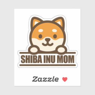 SHIBA INU MOM - Liebevolle Shiba Inu Mutter Design Aufkleber