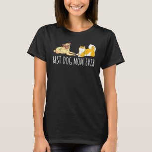 Shiba Inu Mops Hund Mama Haustier Hund T-Shirt