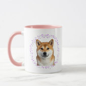 Shiba Inu Mug – Personalized Pastel Lavender Gift Tasse (Links)