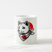 Shiba Inu Mug with Japanese Flag Scarf Kaffeetasse (Mittel)