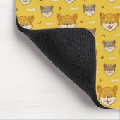 Shiba Inu Muster Mousepad (Ecke)
