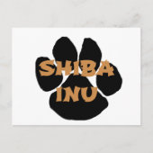shiba inu name paw.png postkarte (Vorderseite)