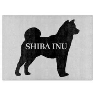 Shiba Inu Name silo black Schneidebrett