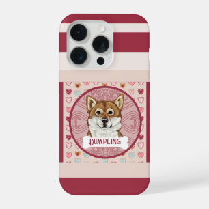Shiba Inu Name Valentine Heart iPhone 11 Pro Hülle iPhone 15 Pro Hülle