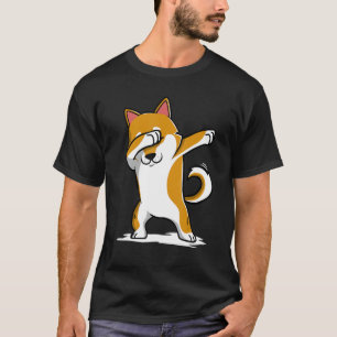 Shiba Inu Niedlich Dabbing T - Shirt Funny Dab Dan