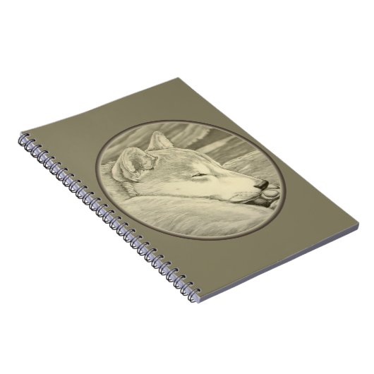 Shiba Inu Notebook Husky Art Gifts Shiba Inu Büche Notizblock (Rechte Seite)