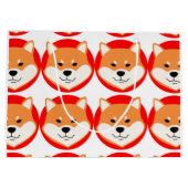 Shiba Inu Original Large Geschenktasche Große Geschenktüte (Rückseite)