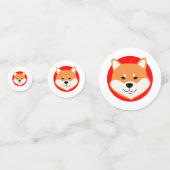 Shiba Inu Original Table Confetti Konfetti (Rückseiten)