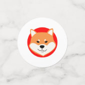 Shiba Inu Original Table Confetti Konfetti (Klein Vorderseite)
