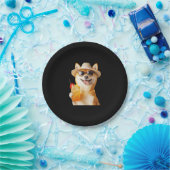 Shiba Inu Pappteller (Party)