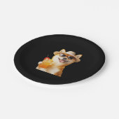 Shiba Inu Pappteller (Schrägansicht)
