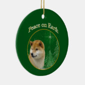 Shiba Inu Peace Keramik Ornament (Rechts)