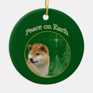 Shiba Inu Peace Keramik Ornament