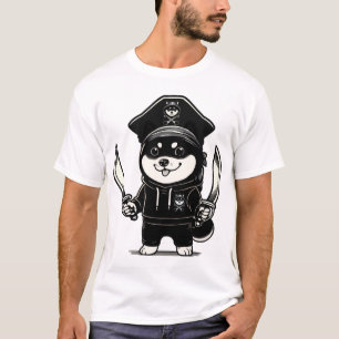 Shiba Inu Pirat T-Shirt