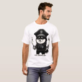 Shiba Inu Pirat T-Shirt (Vorne ganz)