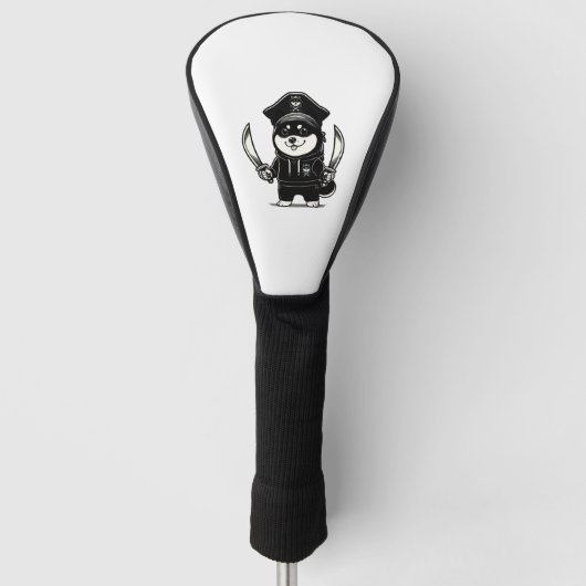 Shiba Inu Pirate Golf Headcover (Vorderseite)