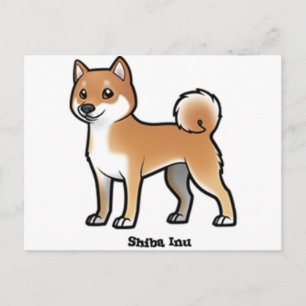 Shiba inu postkarte
