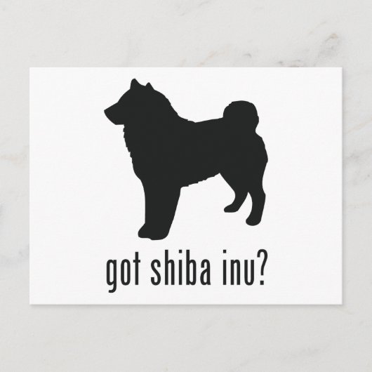 Shiba Inu Postkarte (Vorderseite)