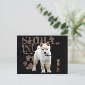Shiba Inu Postkarte (Stehend Vorderseite)