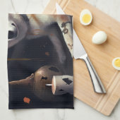 Shiba Inu Pumpkins Halloween Beängstigend Geschirrtuch (Viertel Falte)