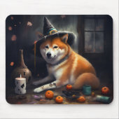 Shiba Inu Pumpkins Halloween Beängstigend Mousepad (Vorne)