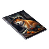Shiba Inu Pumpkins Halloween Beängstigend Notizblock (Rechte Seite)