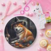Shiba Inu Pumpkins Halloween Beängstigend Pappteller (Party)