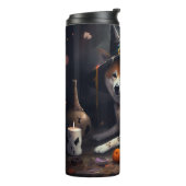 Shiba Inu Pumpkins Halloween Beängstigend Thermosbecher (Nach links gedreht)