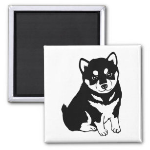Shiba Inu Puppy Art Magnet