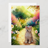 Shiba Inu Puppy Dankeskarte (Vorne/Hinten)