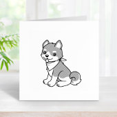Shiba Inu Puppy Dog Gummistempel