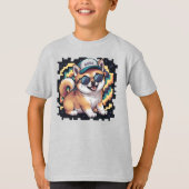 Shiba Inu Puppy Dog Kids T-Shirt (Vorderseite)