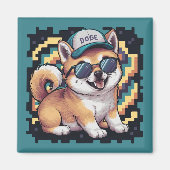 Shiba Inu Puppy Dog Magnet (Vorne)