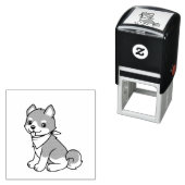 Shiba Inu Puppy Dog Permastempel (Beispiel)