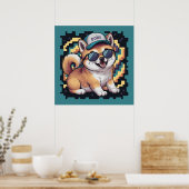 Shiba Inu Puppy Dog Poster (Küche)