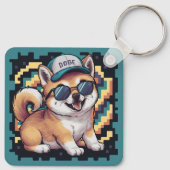 Shiba Inu Puppy Dog Schlüsselanhänger (Rückseite)