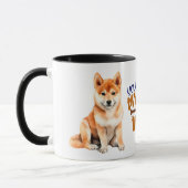 Shiba Inu Puppy Dog Sie machen meinen Schwanz Wag Tasse (Links)