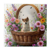 Shiba Inu Puppy Fliese (Vorderseite)