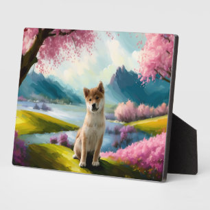 Shiba Inu Puppy Fotoplatte