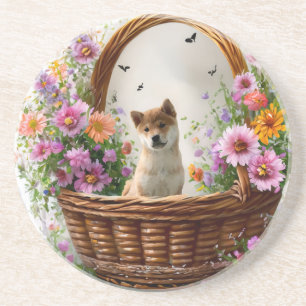Shiba Inu Puppy Getränkeuntersetzer